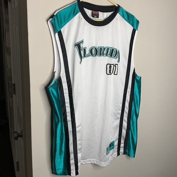 Retro Vintage 80s Florida Marlins Stardom Mesh Jersey Oversized 3xL FL Plus Size - Picture 2 of 11